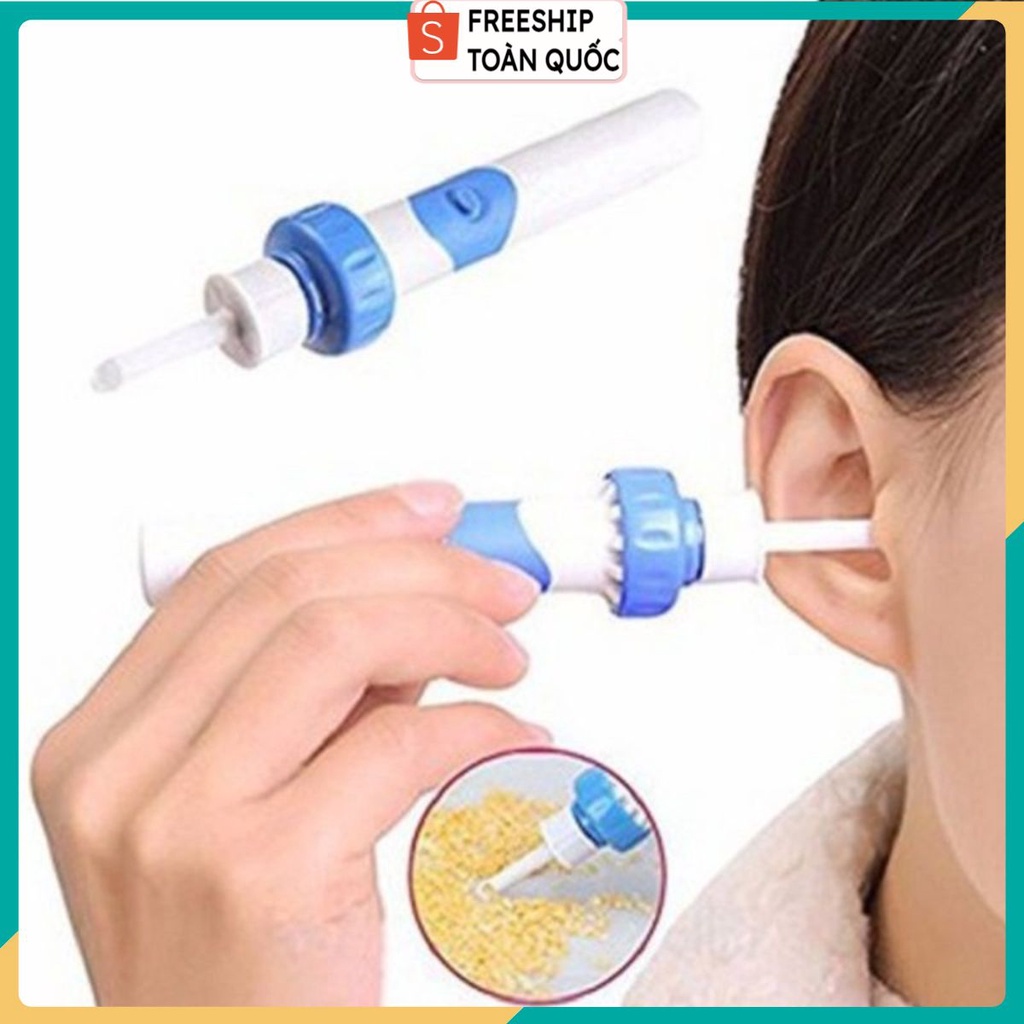 Máy Vệ Sinh Tai - Lấy Ráy Tai Kiểu Mới - Chạy Bằng Pin (Tặng Pin + Hộp Nhựa)