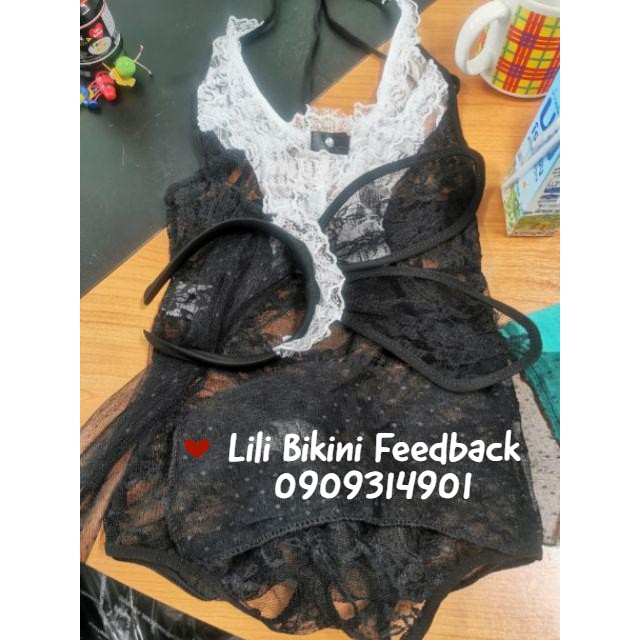 (Có sẵn, hình thật) Cosplay thỏ Bunny đen kèm tai và bao tay, cosplay hoá trang Halloween, Noel Giáng sinh | BigBuy360 - bigbuy360.vn