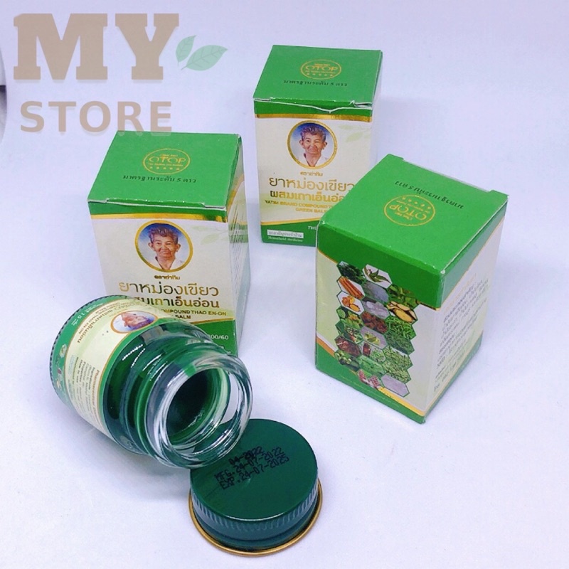 ( Chính Hãng) Dầu Cù Là Xanh Bà Già 22 Vị Thái Lan 15g/ Hương Thảo Dược Thư Giãn