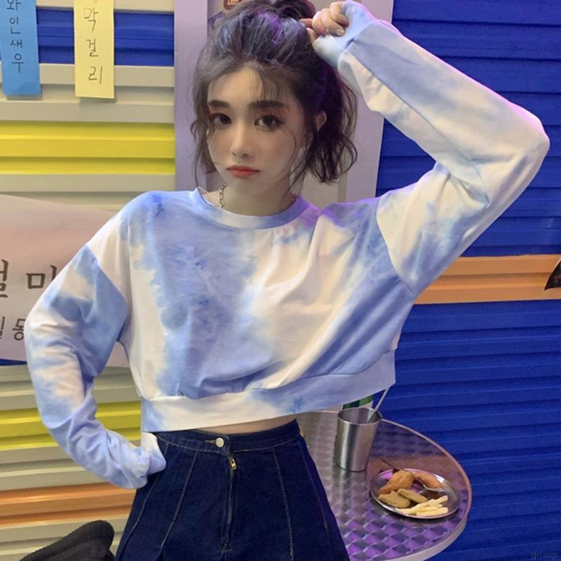 Áo Sweater Dáng Lửng Tay Dài Màu Sắc Thời Trang Cho Nữ | BigBuy360 - bigbuy360.vn