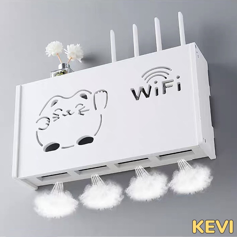 Kệ treo wifi hình con mèo thương hiệu Kevi