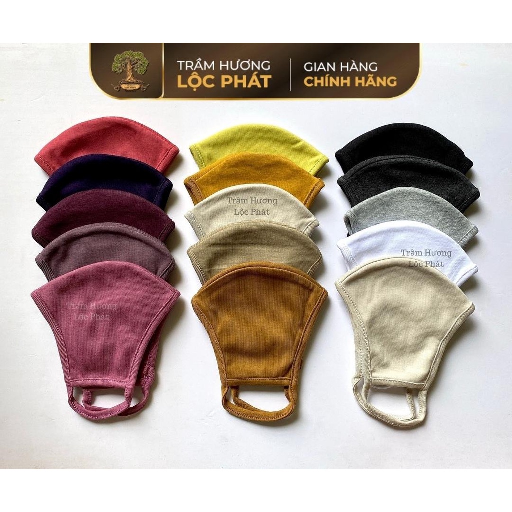 Khẩu Trang Vải Nam Nữ Nhiều Màu Cotton Nhật Cao Cấp Chống Nắng Ngăn Tia UV Thoáng Mát Mềm Mại 10 cái