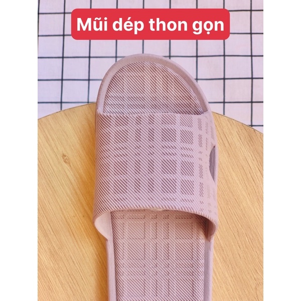 Dép lê nữ quai ngang đi trong nhà văn phòng nhà tắm unisex mềm mại đi mưa chống nước-giày dép 97
