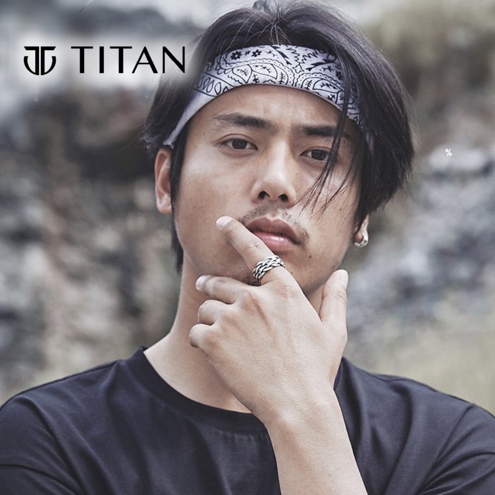 Nhẫn Nam Nữ Thời Trang Thép Đan Freesize HipHop Bụi Bặm Cá Tính Họa Tiết Nan Đan Chéo Màu Bạc Ring Unisex TITAN SHOP