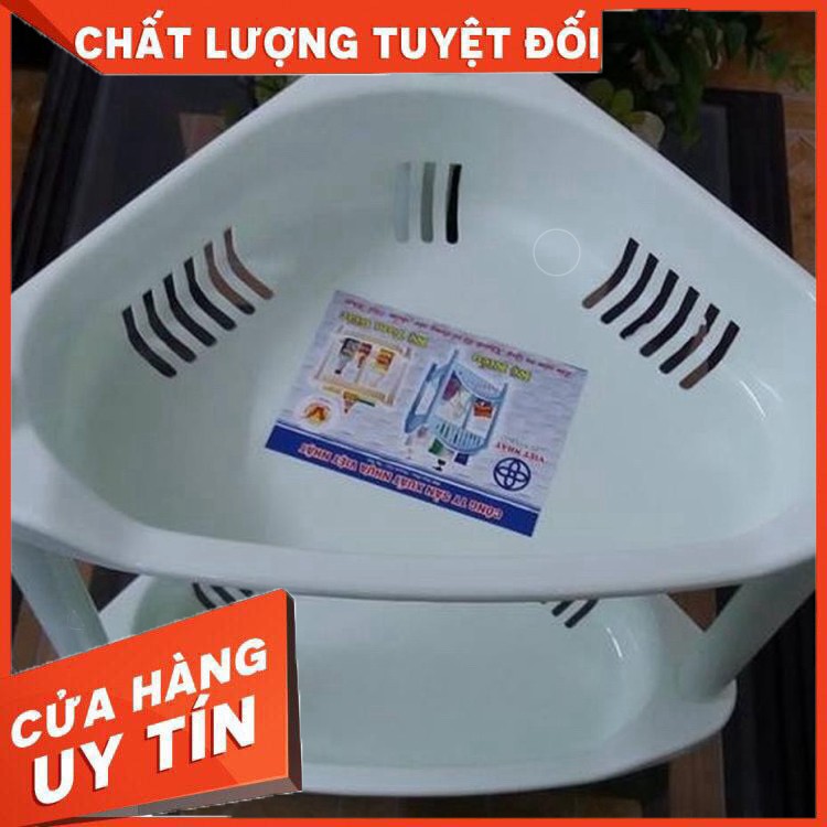 Kệ Góc Nhà Tắm Tam Giác 2 Tầng 3 Tầng Nhựa Việt Nhật | Giá Để Đồ Nhà Bếp