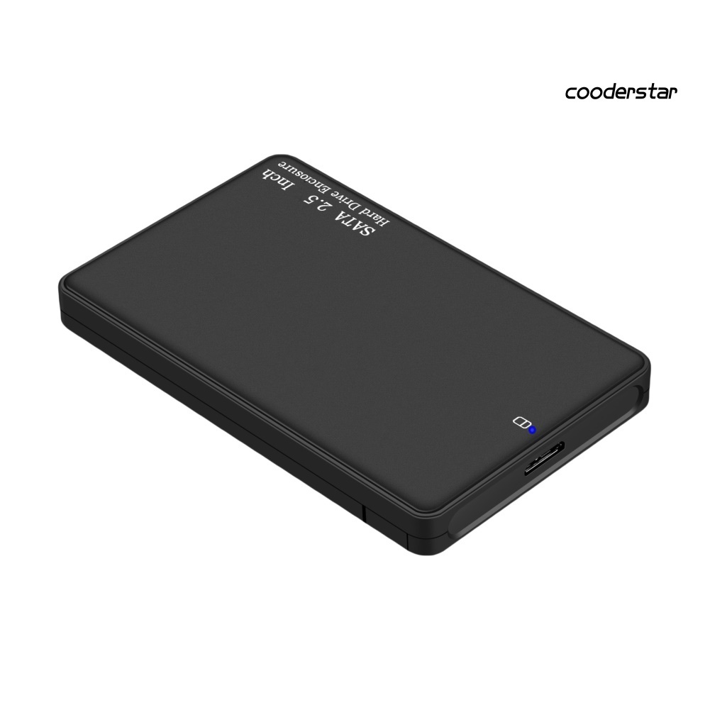 COOD-st USB 3.0 2.5inch SATA HDD SSD Enclosure External Hard Drive Disk Case Box for PC