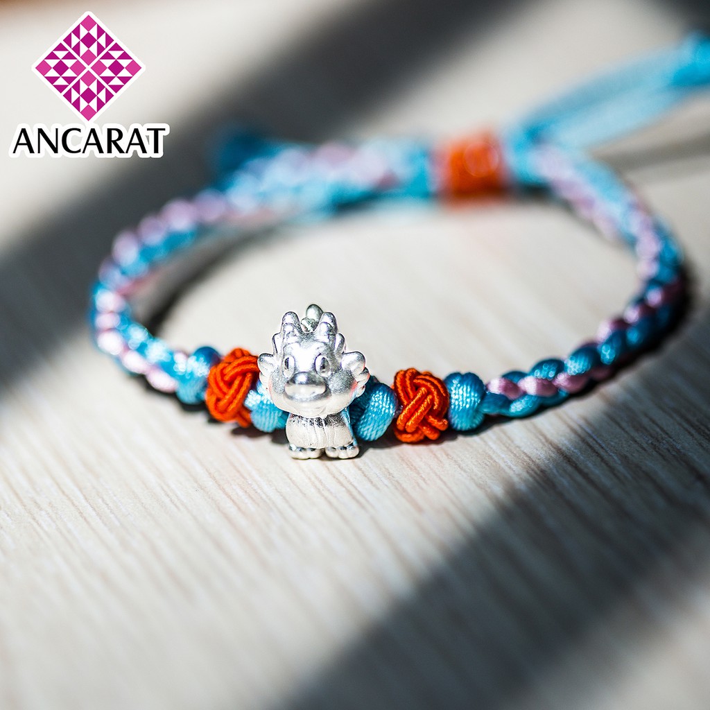 ANCARAT - Charm Bạc 12 Con Giáp - Tuổi Thìn - Miễn phí Tết vòng tay Handmade theo yêu cầu