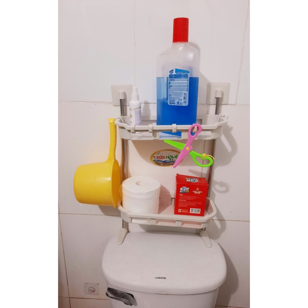 Kệ Nhà Tắm Kệ Để Đồ Phòng-Tắm Kệ Nhà Vệ Sinh Toilet-Kệ Để Bồn Cầu 3Tầng-Kệ Để Đồ Sau Toilet-Nhà Tắm 3 Tầng