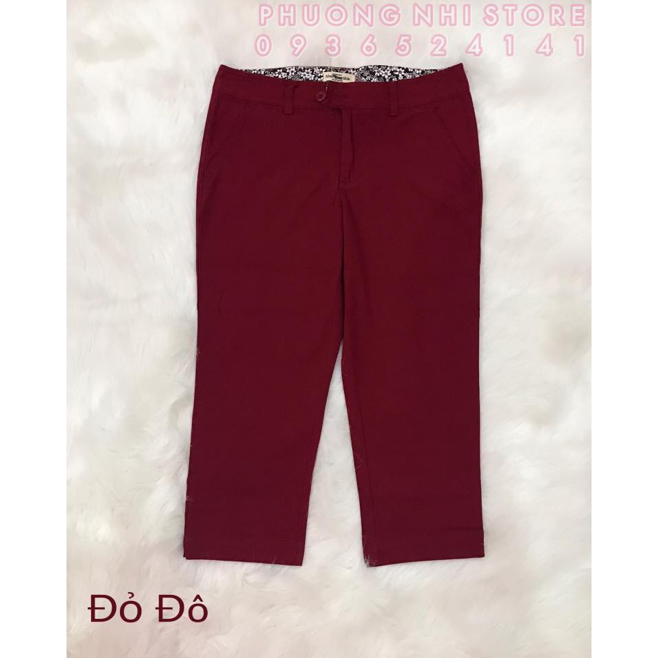 QUẦN LỠ KAKI THUN MÀU ĐỎ ĐÔ