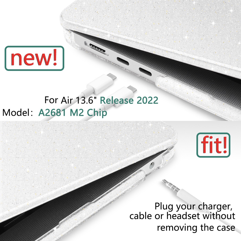 Ốp Máy Tính Bảng Cho 2022 Macbook Air13.6 A2681 Pro13 A2338 M1 Air13 A2337 A2179 A1932 Pro13 A2289 A2251 A1708 A1989 A2169 Pro14 A2442