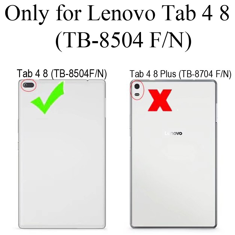 Bao Da Máy Tính Bảng Có Giá Đỡ Cho Lenovo Tab 4 8 Tab4 8.0 Tb-8504 8504f 8504n