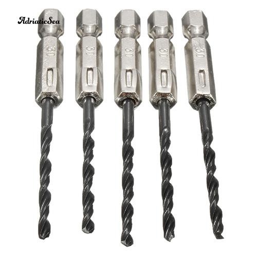 Bộ 15 Mũi Khoan Thép Gió Bọc Titanium Kích Thước 3 4 5Mm Hexshank