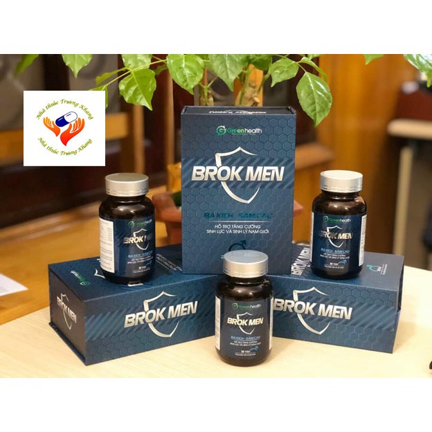 BROK MEN- hỗ trợ tăng cường sinh lực và sinh lý nam giới, hộp 30 viên