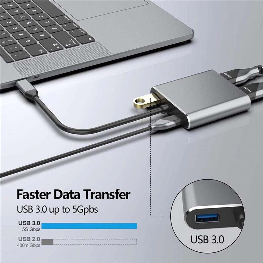 Cáp Chuyển Đổi USB-C Sang HDMI USB 3.0 PD Type-C Sang HDMI Chuyên Dụng Cho Lpatop