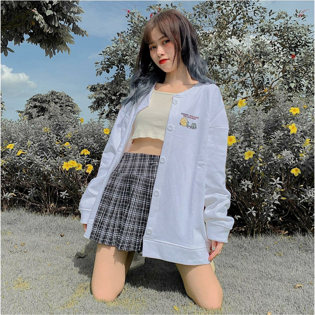 Áo Khoác Nỉ Bông CARDIGAN EMOTION GAME Form Rộng Ulzzang (3 Màu)