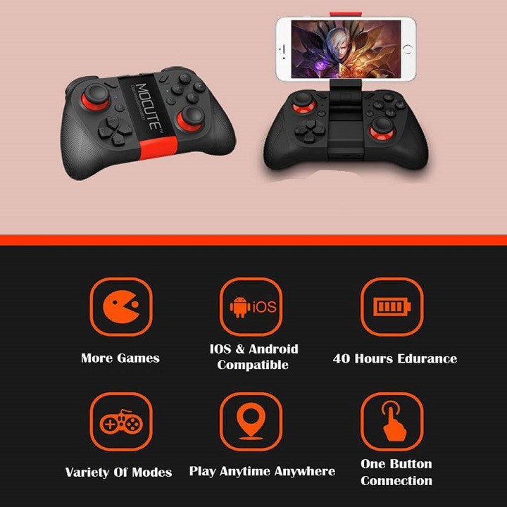 Tay cầm chơi game bluetooth Fifa mobile, Pes, Need for speed Mocute 050 thế hệ mới 2019