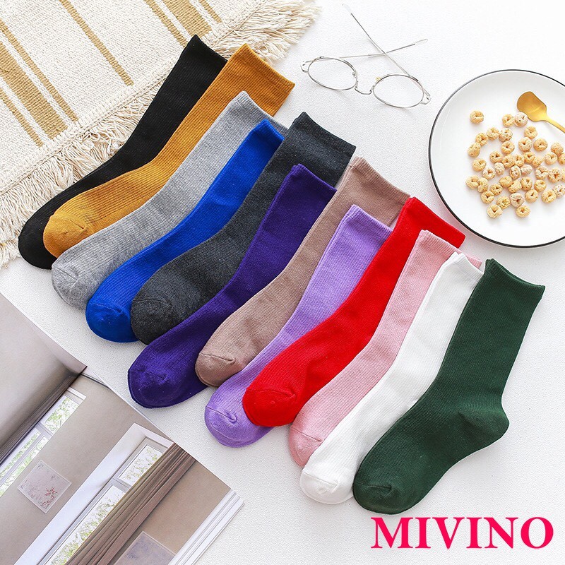 [Mã FAWINTER hoàn 15% xu đơn 99K] Tất Nhún Nữ Cao Cổ Vintage Hàn Quốc Siêu Hot TN11 | WebRaoVat - webraovat.net.vn