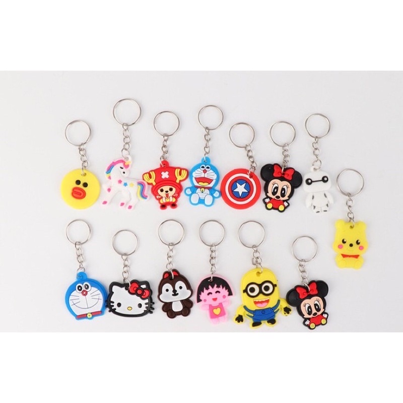 Quà tặng kèm k bán (Móc khóa 1 mặt PVC móc khoá)