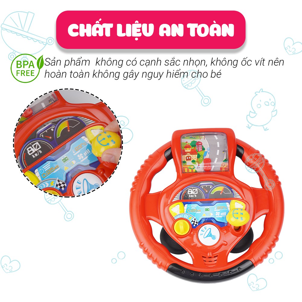 Vô lăng chơi game điện tử vui nhộn Winfun 1080 - đồ chơi mô phỏng sinh động cho bé phát triển các giác quan