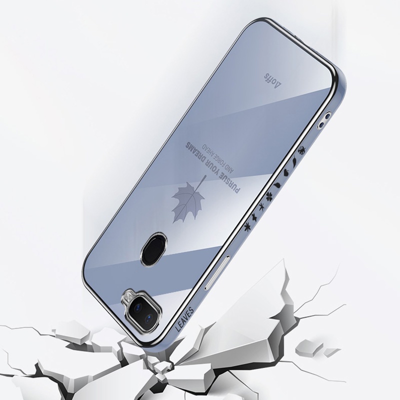 Ốp điện thoại Koosuk silicon mềm hình lá phong cho OPPO A7 A5S A12 A12E F9 Pro A5 A9 2020 A8 A91 A31 A3S A7X AX7 AX5S
