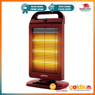 Đèn Sưởi 3 Bóng Halogen GOLDSUN GHLH-2001, Máy Sưởi Halogen GOLDSUN Tốc Độ Làm Ấm Nhanh Tỏa Nhiệt Đều