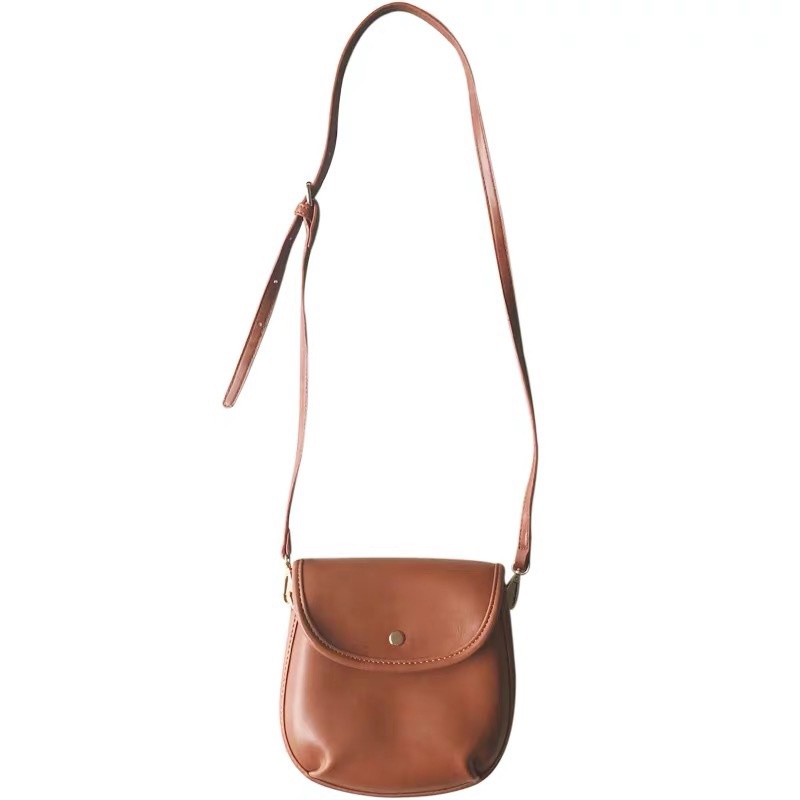 Túi xách messenger IELGY bằng da PU nắp lật thời trang Hàn giản dị cho nữ