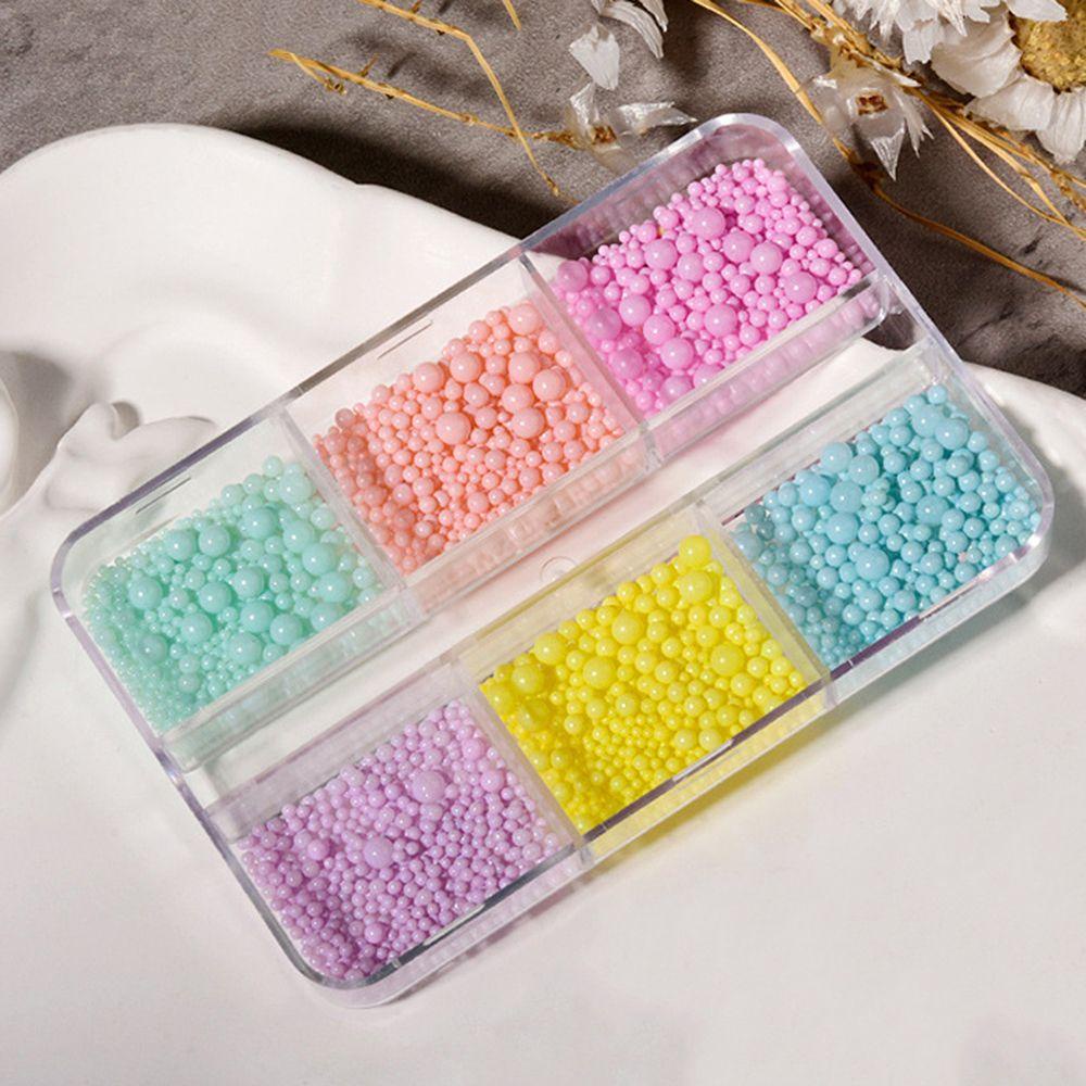 1 Hộp Hạt Charm Tròn Làm Trang Sức Thủ Công DIY|Hạt|Hạt Bong Bóng Màu Sắc