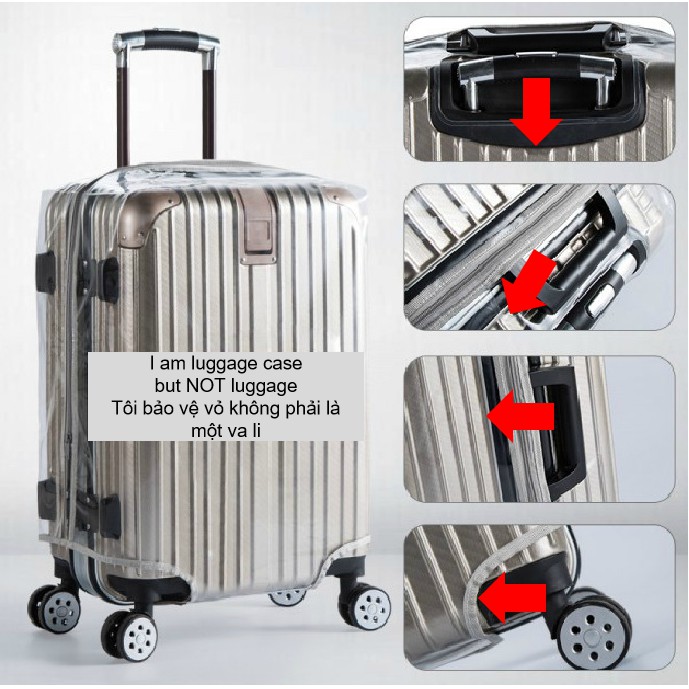 Pvc 26 "32" 30 " trunk cover luggage cover PVC suitcase coat