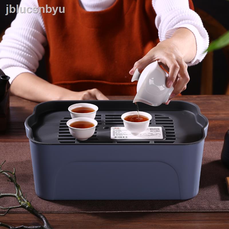 ♀﹊Kung Fu bộ phụ kiện ấm trà du lịch khay ô tô hộp lưu trữ công trường văn phòng di động
