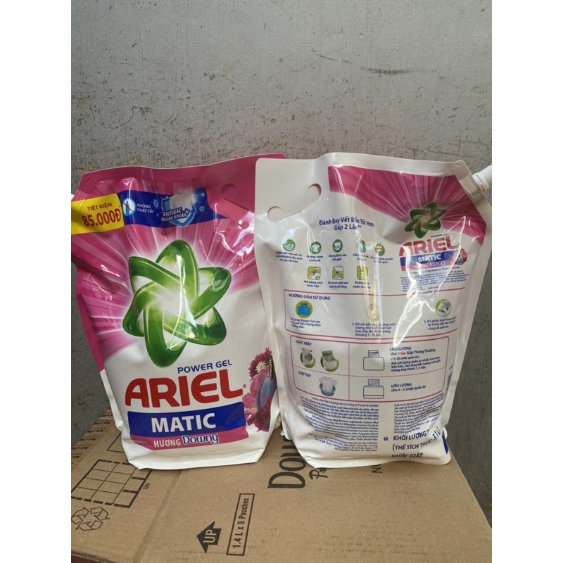 COMBO 2 Túi Nước Giặt Ariel Hương Downy 3,2kgX2 (Mầu hồng)