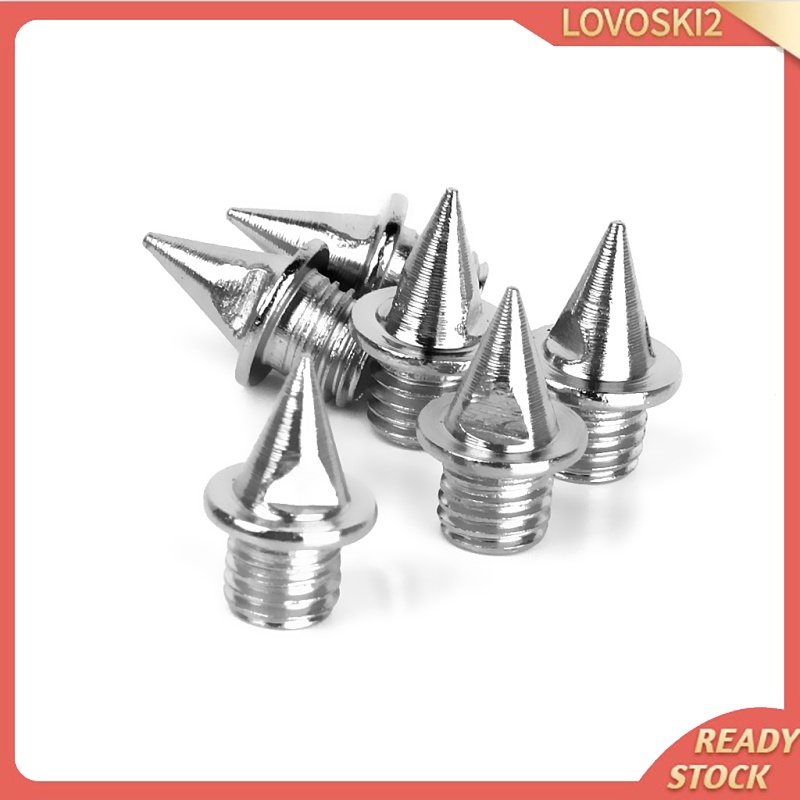 [LOVOSKI2]12pcs Sports Track Running Shoes Spikes Pins Repair Replacement Pyramid 13mm