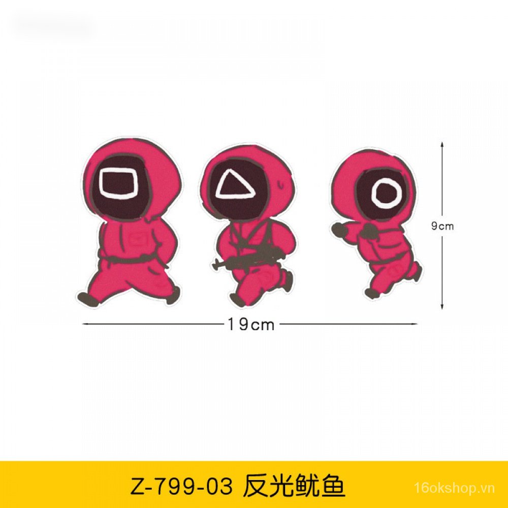 Miếng dán trang trí xe hơi kiểu hoạt hình đáng yêu đa năng