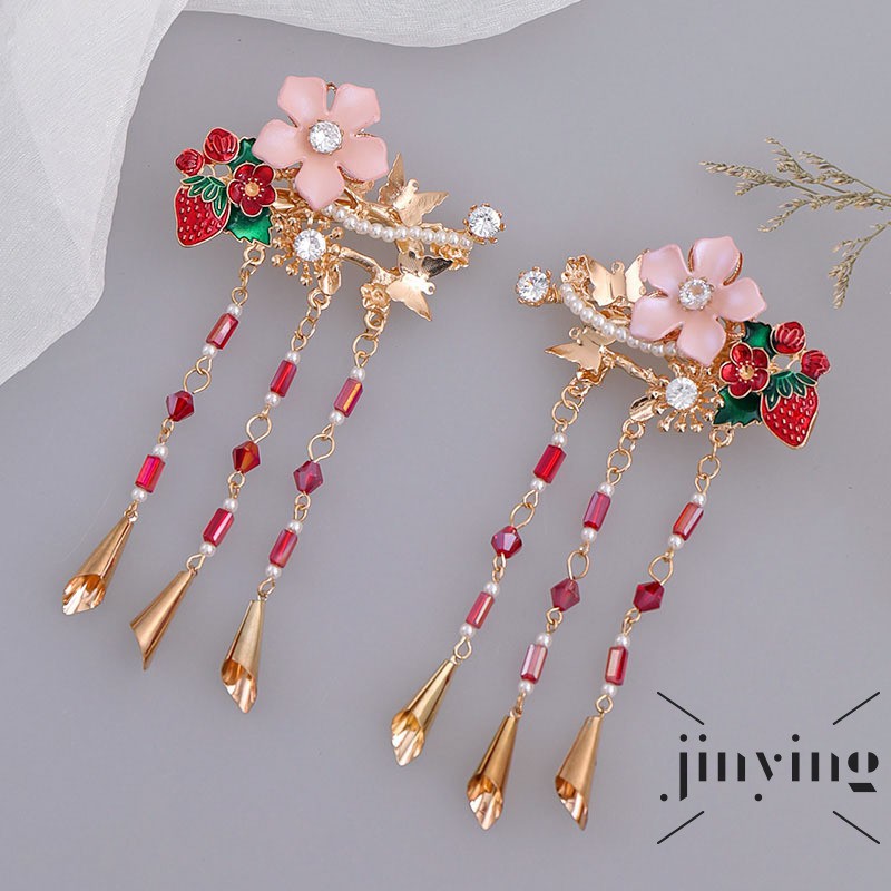 GETNOIVAS Trâm Cài Tóc Tua Rua Phong Cách Trung Hoa Cổ Điển