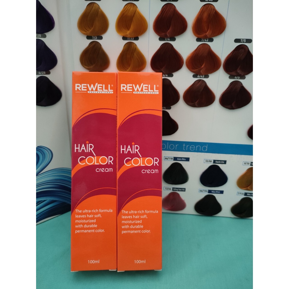Màu nhuộm thời trang REWELL không kèm oxy trợ nhuộm