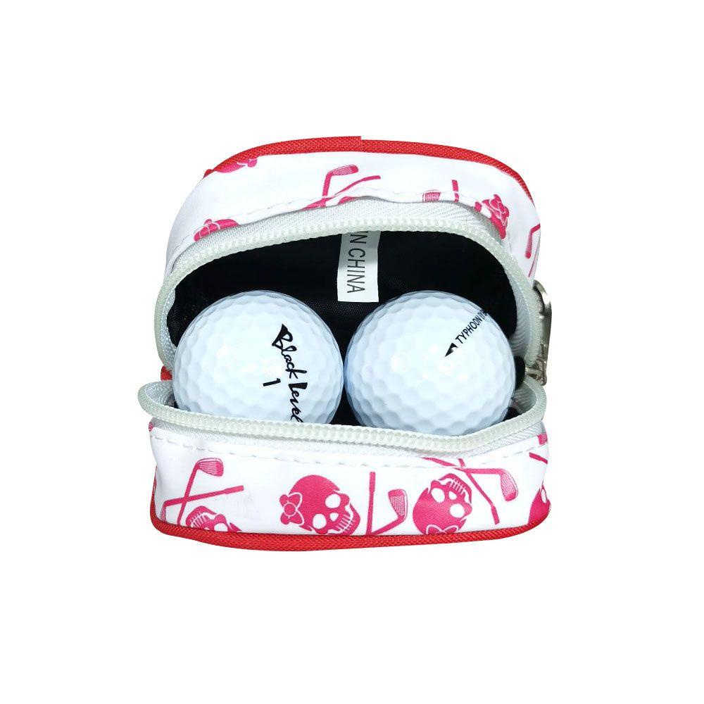 Túi Đeo Hông Đựng 2 Quả Bóng Golf + 3 Móc Khóa Hình Đầu Lâu Chất Lượng Cao