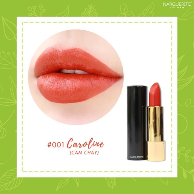 SON THỎI LÌ MÀU CAM CHÁY 01 CAROLINE LIPSTICK ( 4.2gr)