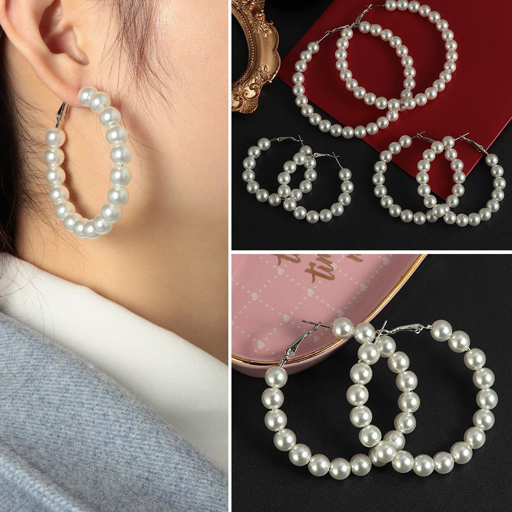 Bông Tai Hình Tròn Lớn Thời Trang Dành Cho Nữ