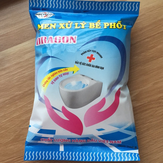 Men xử lý bể phốt ( chống tắc nghẽn bồn cầu ) Dragon