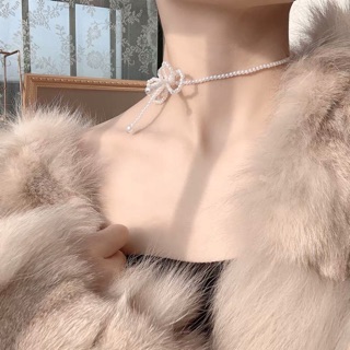 vòng cổ chocker nơ trai xinh