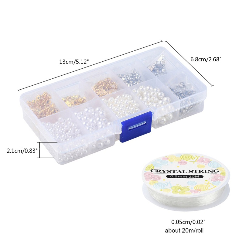 Sa Chuỗi Hạt Ngọc Trai Giả Có Lỗ Dùng Để Làm Đồ Trang Sức Thủ Công