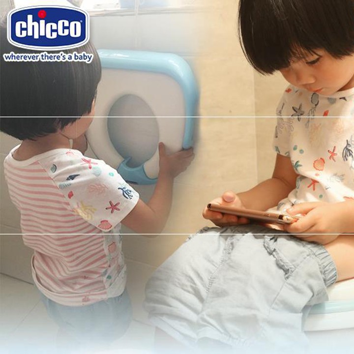 Nắp thu nhỏ bồn cầu Chicco tiện lợi tập vệ sinh cho bé