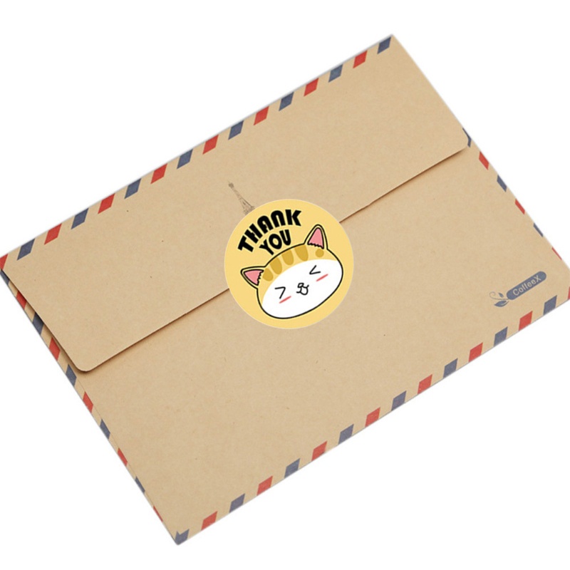 Tách lẻ 100 tem THANK YOU dùng để trang trí, quà tặng, gói hàng, tem cảm ơn