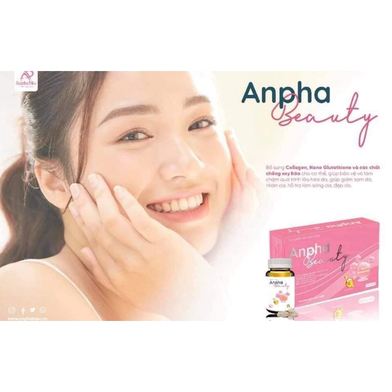Viên uống trắng da, mờ nám, ngăn ngừa lão hóa  Anpha Beauty, Viện Hàn Lâm Khoa Học