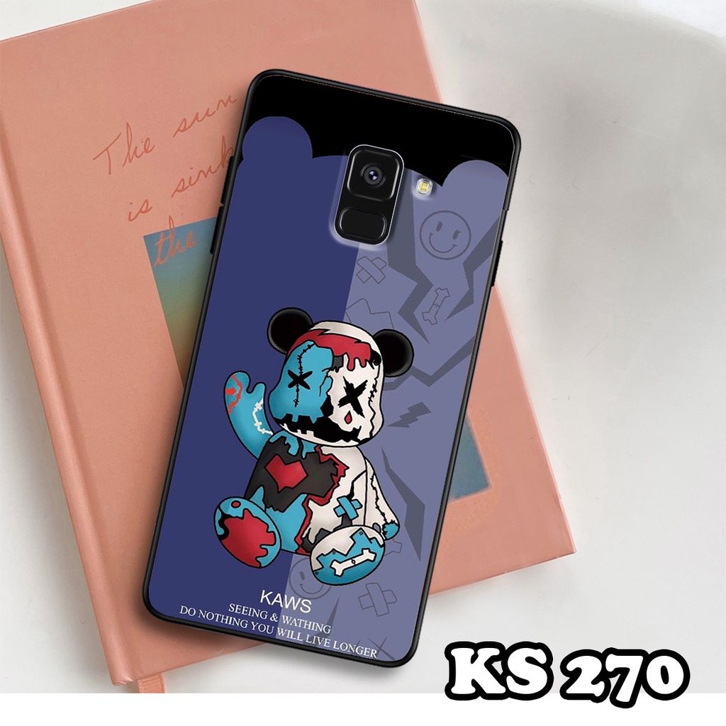 Ốp lưng Samsung A8 2018 - A8 Plus - A8 Star - Ốp Samsung in hình Gấu B.Ŗİ.ÇK - Lưng nhám viền TPU cao cấp