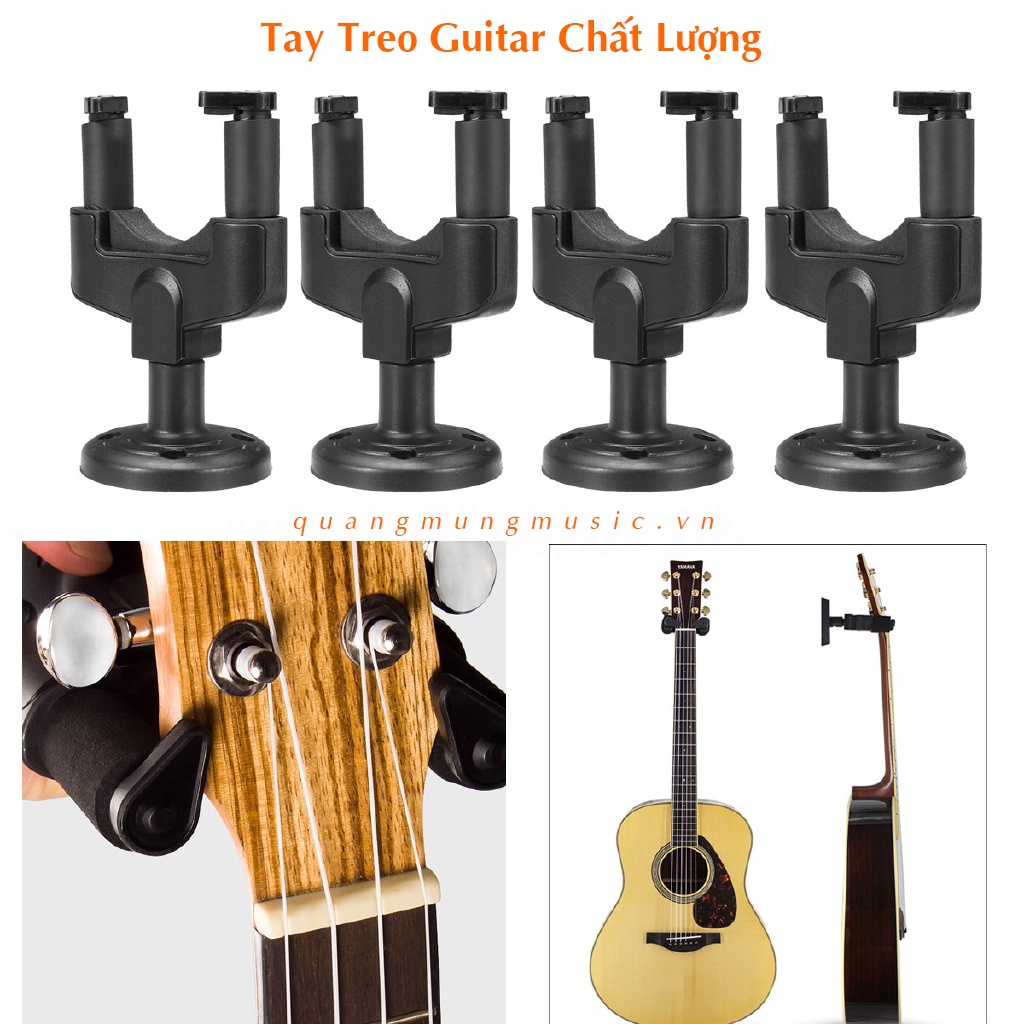 Móc Treo Đàn Guitar, Ukulele, Violin đầy đủ ốc vít - Giá gắn tường treo đàn tiện dụng