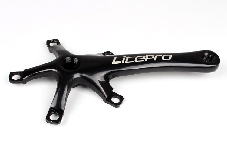 Tay quay đĩa líp xe đạp gấp LITEPRO vuông hợp kim nhôm CNC BMX 130BCD chất lượng cao tiện lợi