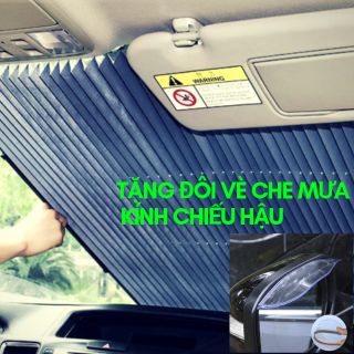 Rèm che nắng kính lái ô tô (tặng đôi vè che mưa kính chiếu hậu ô tô)