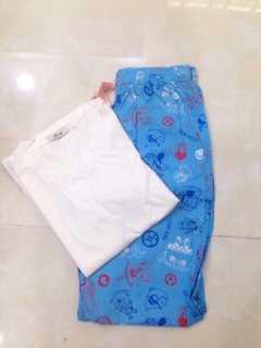 Bộ coton mặc nhà