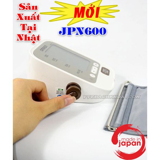 MÁY ĐO HUYẾT ÁP BẮP TAY TỰ ĐỘNG OMRON JPN600 SẢN XUẤT TẠI NHẬT - BẢO HÀNH CHÍNH HÃNG 05 NĂM