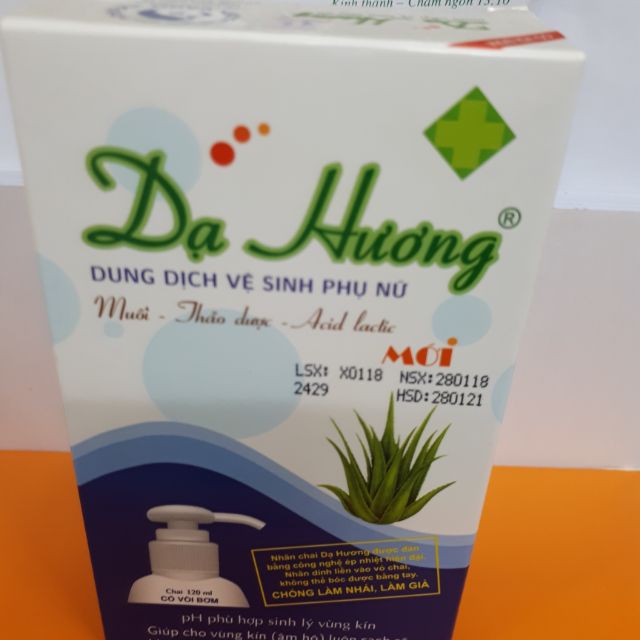 Dung dịch vệ sinh phụ nữ Dạ Hương Mới (có vòi)